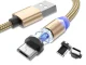 Magnetinis įkrovimo laidas 3-in-1 (Micro USB, Type-C, Lightning), 1m, auksinis