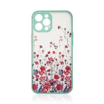 Phone Case for iPhone 12 Pro Design Case Floral Pattern Light Blue