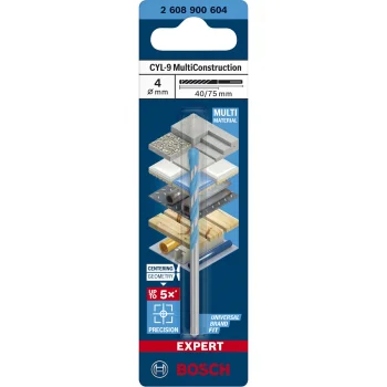 Universalus grąžtas Bosch EXPERT CYL-9 MC 4 x 40 x 75 mm