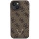 Guess Crossbody 4G Metal Logo dėklas su dirželiu iPhone 15, rudas