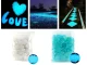 Fluorescent Lighting Stones, Glowing Pebbles, Blue, Pack of 100