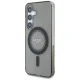 Guess Rhinestones Classic Logo MagSafe dėklas Samsung Galaxy S25, juodas