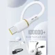Dudao L25C USB-C į USB-C silikoninis laidas 60W 1m, baltas