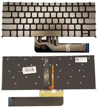 Lenovo ThinkBook 14 G2 / G3 klaviatūra su apšvietimu, US, pilka