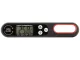 Sulankstomas virtuvinis termometras su zondu ir LCD ekranu, nuo -50°C iki +300°C, juodas