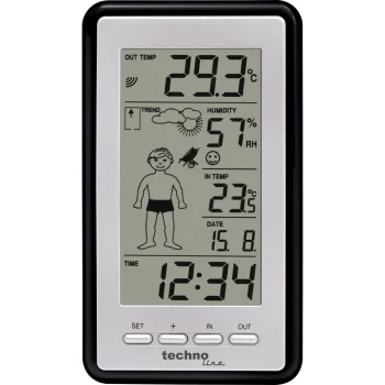 Technoline WS 9632 meteorologinė stotelė, juoda