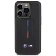 BMW Grip Stand Hot Stamp dėklas, skirtas iPhone 15 Pro Max 6.7\", juodas
