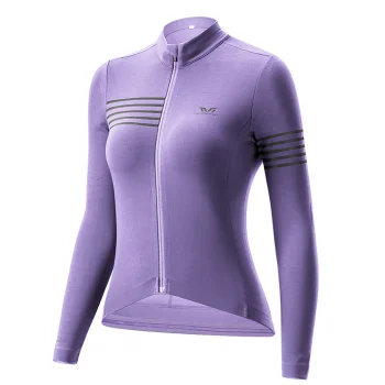 Rockbros YPW065 Women's Long Sleeve Cycling Jersey S - Purple