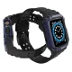 „Protect Strap“ dirželis su dėklu „Apple Watch“ 42/44/45mm, Juodas/Mėlynas