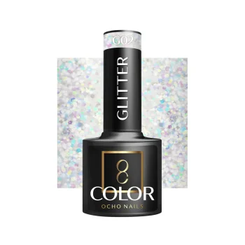 Ocho Nails Glitter G02 Gel Nail Polish, 5 g
