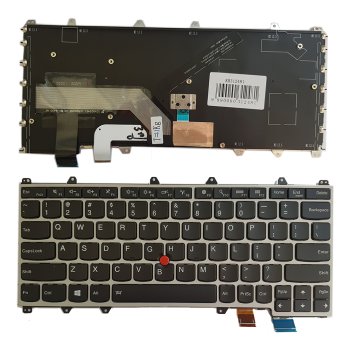 Extra Digital Lenovo Yoga 260 klaviatūra su apšvietimu, juoda