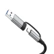 USB šakotuvas 8-in-1 Wozinsky WAH-81 su USB-C, USB 3.0, kortelių skaitytuvu ir 3.5 mm lizdu, pilkas