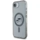 Karl Lagerfeld IML Metal Karl & Choupette MagSafe dėklas iPhone 16e, juodas