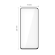 Apsauginis stiklas Tech-Protect Glass Fit+ (2 vnt.), skirtas Samsung Galaxy S25 FE