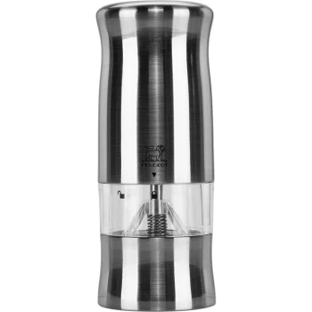 Elektrinis pipirų malūnėlis Peugeot Zeli 14 cm, sidabrinis