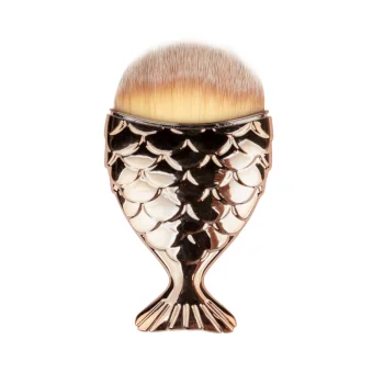 Gold Fish Shape Nail Dust and Makeup Brush