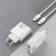 GaN Dudao A30EUT 30W USB-A / USB-C įkroviklis + USB-C laidas, baltas