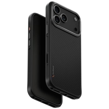 Uniq Keva Magclick Charging dėklas iPhone 17 Pro Max, juodas