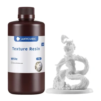 3D spausdintuvo fotopolimerinė derva ANYCUBIC Texture Resin 1 kg, balta