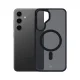 3mk Smoke MagCase dėklas Samsung Galaxy S24 telefonui su MagSafe, pusiau skaidrus