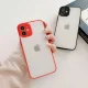 Silikoninis dėklas Milky Case telefonui Samsung Galaxy S21 Ultra 5G, pusiau permatomas, raudonas