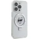 Karl Lagerfeld dėklas iPhone 15 Pro Max su MagSafe Ringstand, baltas