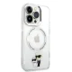 Karl Lagerfeld IML NFT Karl&Choupette MagSafe dėklas iPhone 14 Pro, skaidrus