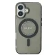 Guess dėklas iPhone 16 Plus telefonui IML Rhinestones MagSafe, juodas