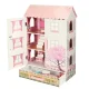 Lulilo Papilio Large 3-Story Wooden Dollhouse 80cm, Pink