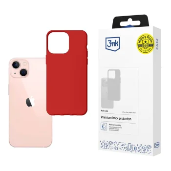 3mk Matt Case dėklas telefonui iPhone 14, raudonas