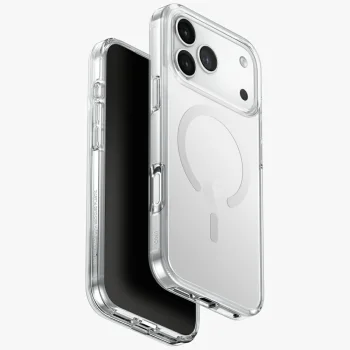 Uniq Clario Magclick dėklas, skirtas iPhone 17 Pro Max, skaidrus