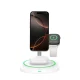 Tech-Protect QI15W-A46 „3in1“ magnetinis belaidis įkroviklis - baltas
