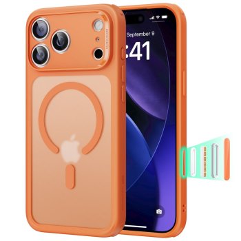 ESR Classic Hybrid MagSafe Phone Case Cover iPhone 17 Pro Max - Clear Orange