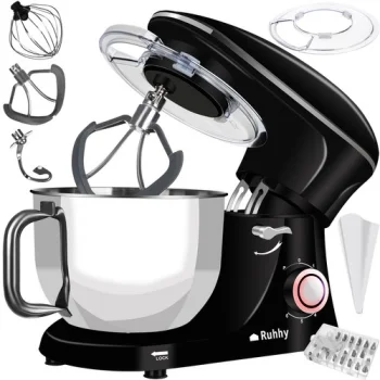 Ruhhy 1500W Planetarinis virtuvinis kombainas 6.2L Juodas