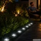 Saulės energija įkraunami sodo šviestuvai su 8 LED, 4 vnt.