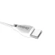 Dudao USB į USB Type-C laidas 2.1A 1m, baltas