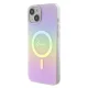 Guess IML Iridescent MagSafe dėklas iPhone 15 Plus telefonui, rožinis