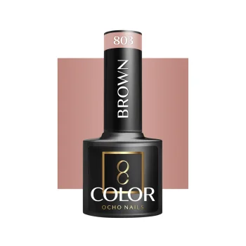 OCHO NAILS Brown 803 Hybrid Nail Polish, 5 g