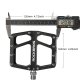 Rockbros K399-BK platūs dviračio pedalai, juodi