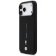 BMW M Silicon Tricolor Line MagSafe dėklas, skirtas iPhone 17 Pro Max, juodas