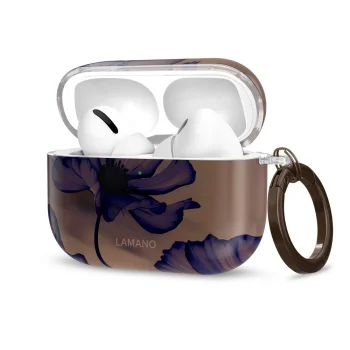 Tech-Protect Lamano Case for AirPods Pro 1 / 2, Brown-Purple
