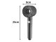 Water Saving Shower Head with Filter, 5 Spray Modes and On/Off Pause Switch