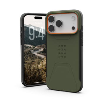 UAG Civilian MagSafe dėklas iPhone 17 Pro Max telefonui, Olive Orange