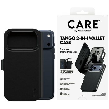 PanzerGlass iPhone 17 Pro Max Wallet Case Feature Tango 2in1 MagSafe, Black