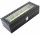 Watch storage box for 6 watches, black
