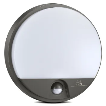 Maclean MCE291 GR lauko LED šviestuvas su judesio jutikliu, 15W, pilkas
