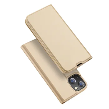 Dux Ducis Skin Pro Wallet Flip Case for iPhone 13 mini, Gold