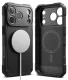 Ringke Rugged Gear MagSafe dėklas iPhone 18 Pro Max / 17 Pro Max, juodas