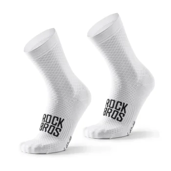 Rockbros 49210016001 ROAD TO SKY Cycling Socks 43-46, White
