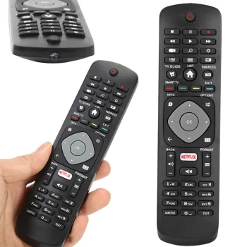 Universalus valdymo pultas, skirtas Philips Smart TV 4K UHD, juodas
